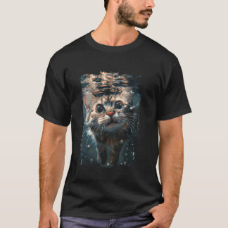 Katt dyker hav t shirt