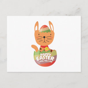 Katt Egg Påsk Funny, från påsk aprildagen Helg Vykort