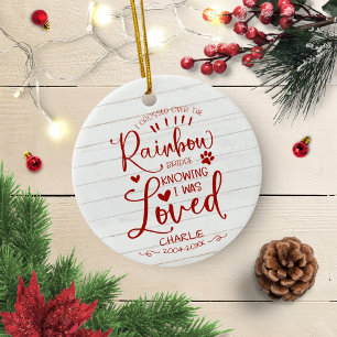 Katt eller hund sällskapsdjur vacker minnesgåva ru julgransprydnad keramik