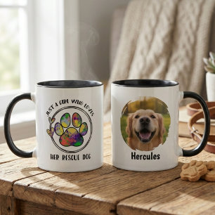 Katt- eller hundfoto-kaffemug – Gåva till hundmamm Mugg
