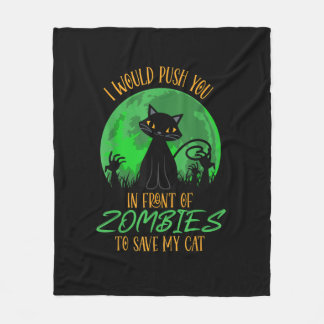 Katt eller jag vill pressa dig framför Zombies att Fleecefilt