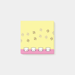 Katt Emoji Konst 2 Post-it Block