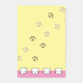 Katt Emoji Konst 2 Post-it Block