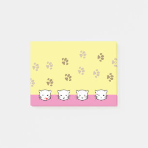 Katt Emoji Konst 2 Post-it Block