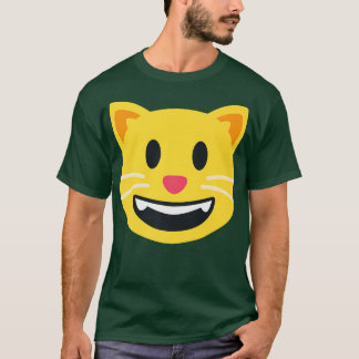 Katt Emoticon lycklig-leende Ansikte Premium T Shirt