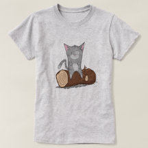 Katt en logga - T-tröja
