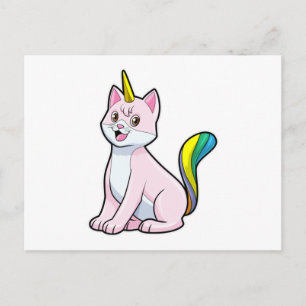 Katt Enhörning Vykort