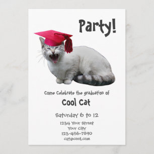 Katt examensfest inbjudan