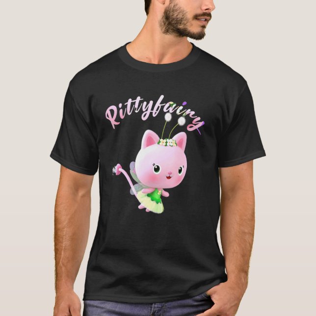 Katt-Fairy Kärlek T Shirt (Framsida)