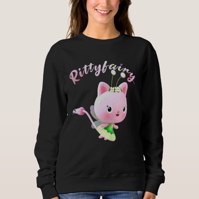 Katt-Fairy Kärlek T Shirt (Framsida)