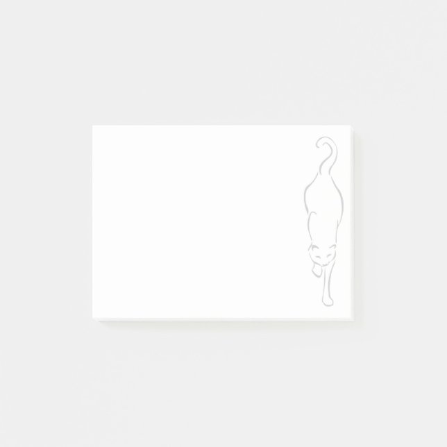 Katt fallande post-it block (Framsida)