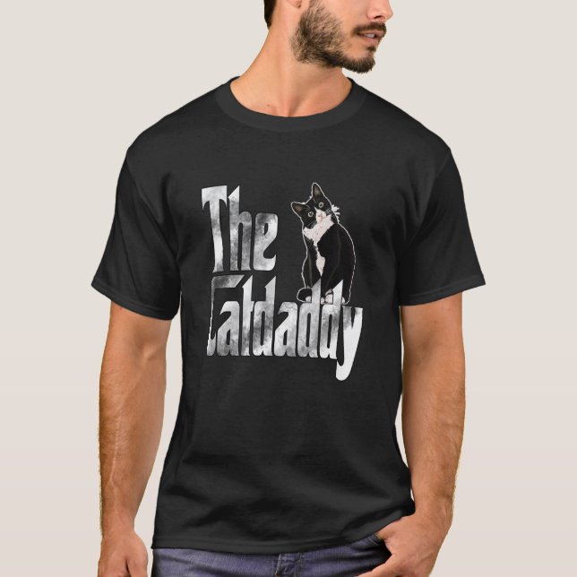 Katt Far Catfather Crazy Cat Pappa Pappa 4 T Shirt (Framsida)
