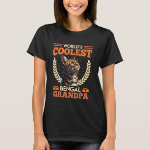 Katt Farfar VÄRLDENS COOLASTE BENGAL FARFAR Farfar T Shirt