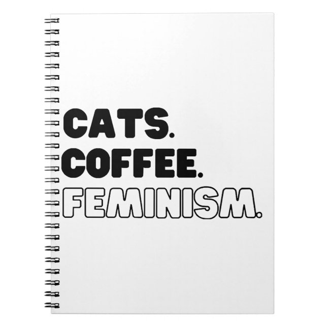 Katt, feminism anteckningsbok (Framsidan)