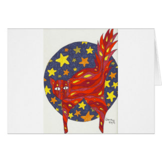 Katt-Fireykatt Hälsningskort