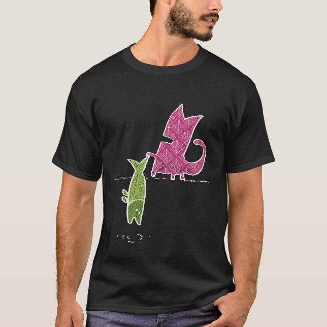 Katt+fisk Tee Shirt (Framsida)