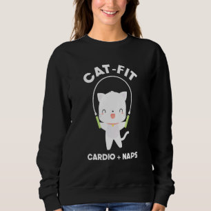 Katt Fit Kardio Tuckor Kittelinhoppande Rep Hopp T Shirt