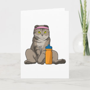 Katt Fitness Drickmugg Kort