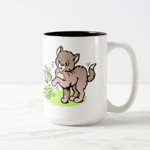 Katt- & fjärilsbarns mugg