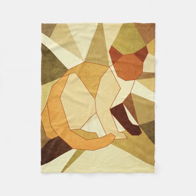 katt fleecefilt (Framsidan)