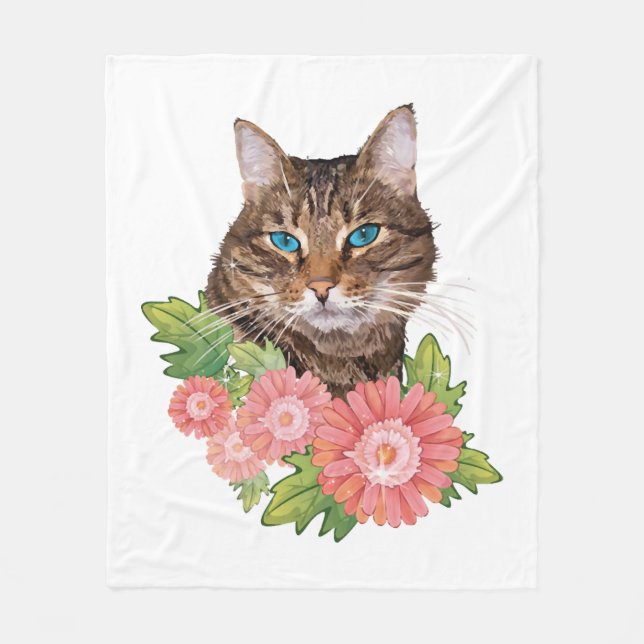 katt fleecefilt (Framsidan)