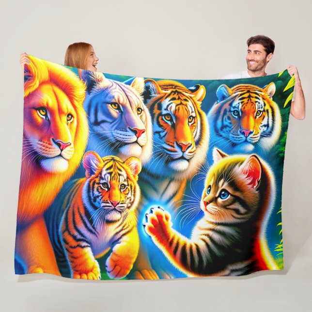 Katt Fleecefilt (På plats)