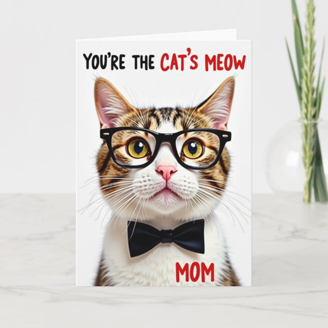 Katt Fluga Mors Dag-kort Kort (Framsida)