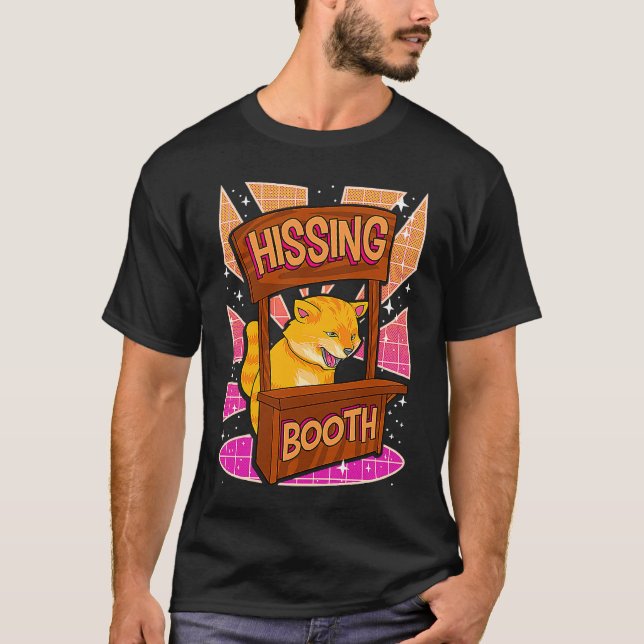 Katt Fnyser Bås Kattunge  1 T Shirt (Framsida)