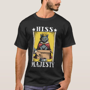 Katt Fnyser Majestät Katt i låda Älskare Rolig Kat T Shirt