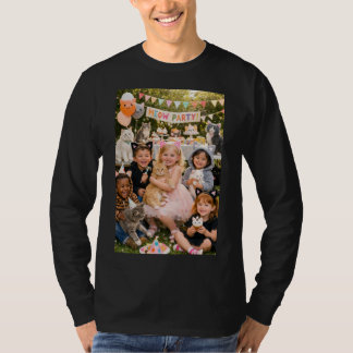 katt födelsedagsfest tema t shirt
