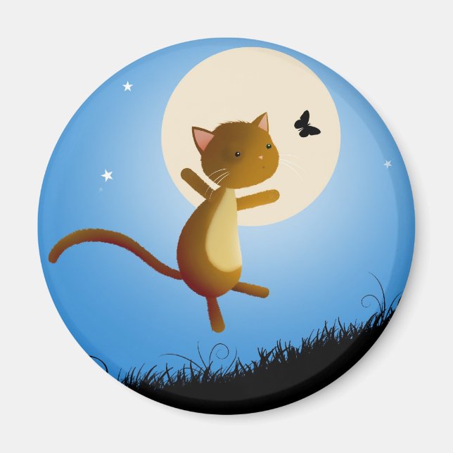 katt följa dina drömmar - magnet (Framsidan)