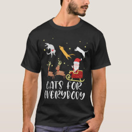 Katt för alla julklapp Funny Julafton Kvinnor T Shirt