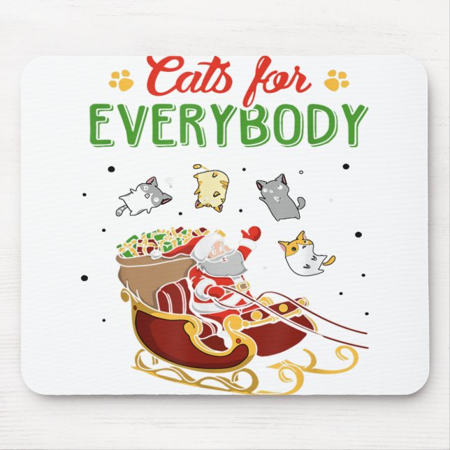 Katt för alla julklapp Lover Funny Musmatta (Framsidan)
