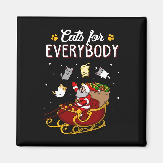 Katt för alla Katt jul, Uganda Juldag Sw Magnet (Framsidan)