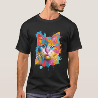 Katt för färgämnet kattfärgat Kattunge-godkännande T Shirt