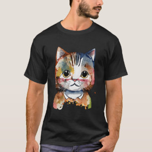 Katt för färgämnet kattfärgat Kattunge-godkännande T Shirt