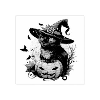 Katt för Halloween Stämpel