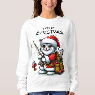 Katt för julfiske t shirt