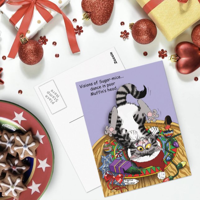 Katt för julklapp vykort (Skapare uppladdad)