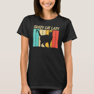 Katt för kvinnor mamma svart katt kattperson katte t shirt