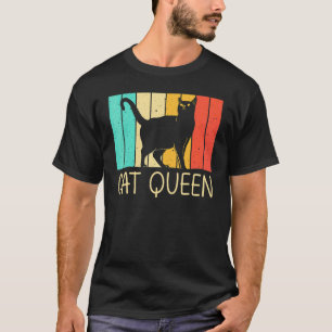 Katt för kvinnor Mamma svart katt Kattperson Katte T Shirt