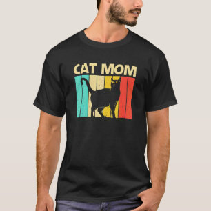 Katt för mamma Mamma svart katt Kattperson Katter T Shirt