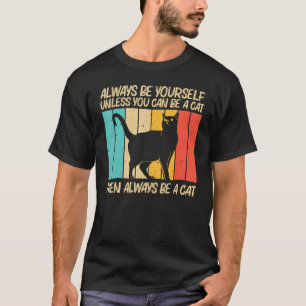 Katt för män kvinnor Svart katt Kattperson Katter T Shirt