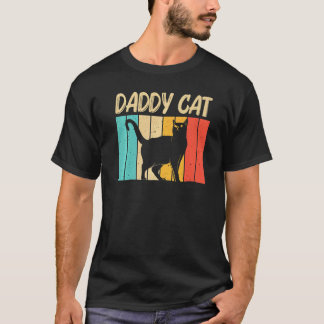 Katt för män Pappa Svart katt Kattperson Katter T Shirt