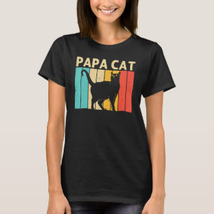 Katt för män Pappa Svart katt Kattperson Katter T Shirt