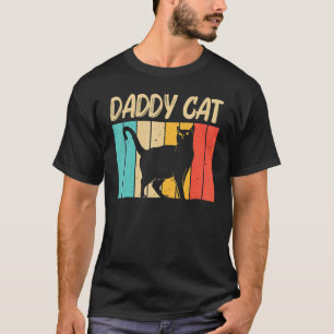 Katt för män Pappa Svart katt Kattperson Katter T Shirt