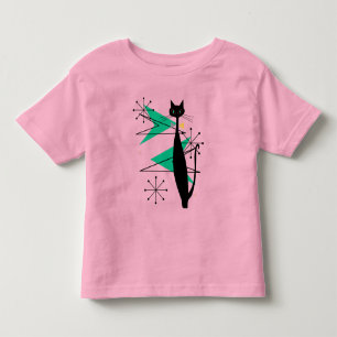Katt för MCM för Retro atom- århundrade för Er T Shirt