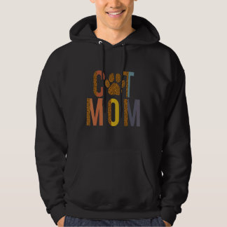 Katt för Mors dag familjen Cat Mamma Hoodie