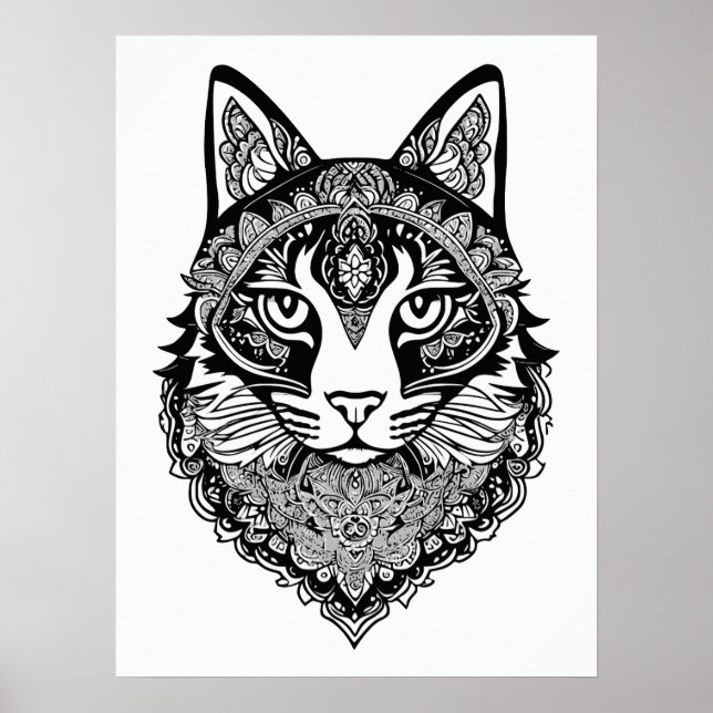 Katt för prydnadsdjur poster (Framsidan)