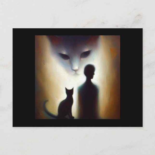 Katt för spritdjur 2 vykort (Framsida)